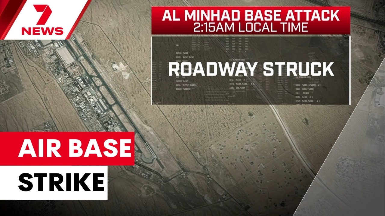 Australian defence personnel unhurt in Iranian strike on Al Minhad air base in UAE | 7NEWS