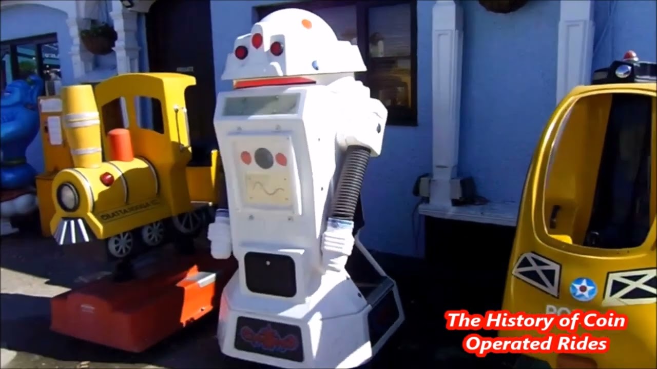 1980s Amutec Coin Operated Robot Kiddie Ride