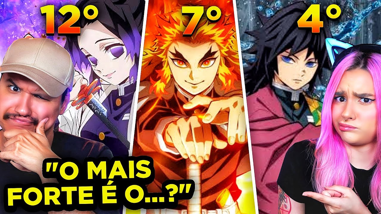 Esse é o Ranque de todos os pilares de Demon Slayer?