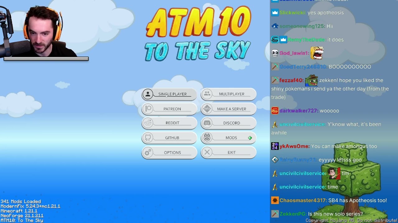 CaptainSparklez “A Whole New Pig | ATM10 Skyblock Ep. 1