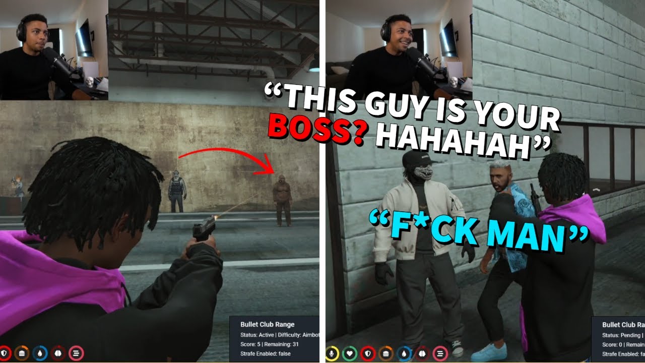 Kyle Clements (Myth) BEATS Randy Bullet's SCORE at The Bullet Club on Aimbot Mode | Nopixel GTA RP