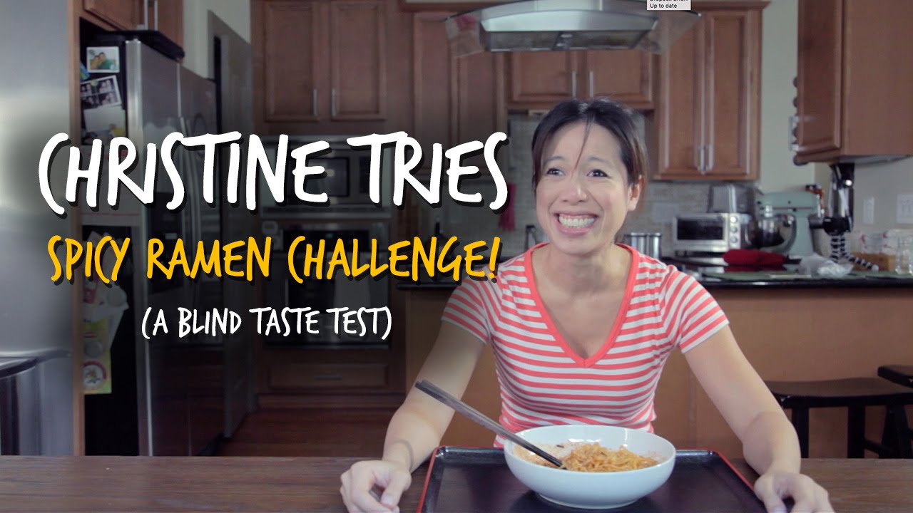 Christine Ha tries the SPICY RAMEN CHALLENGE!