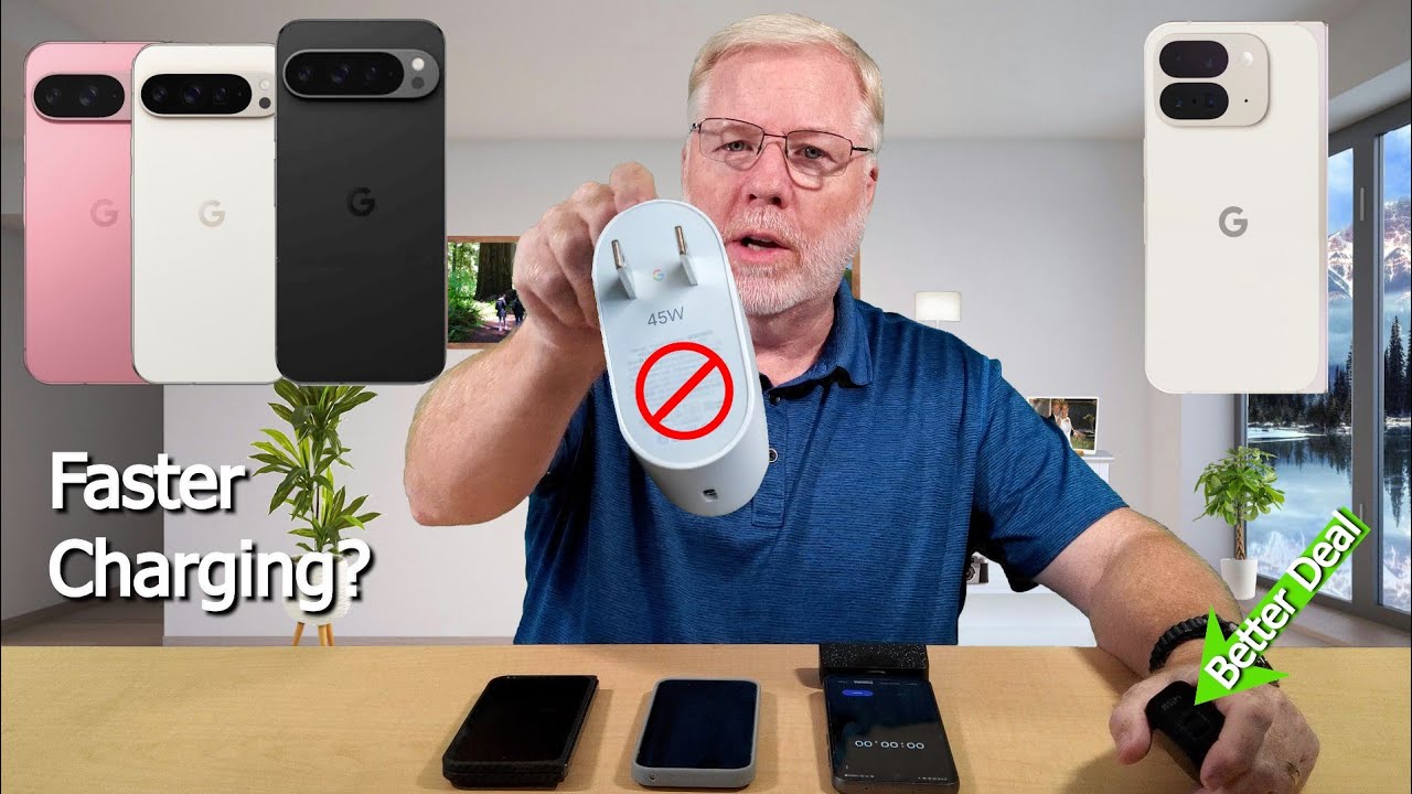 Pixel 9 Pro: шокирующие результаты быстрой зарядки Pixel 45 Вт!