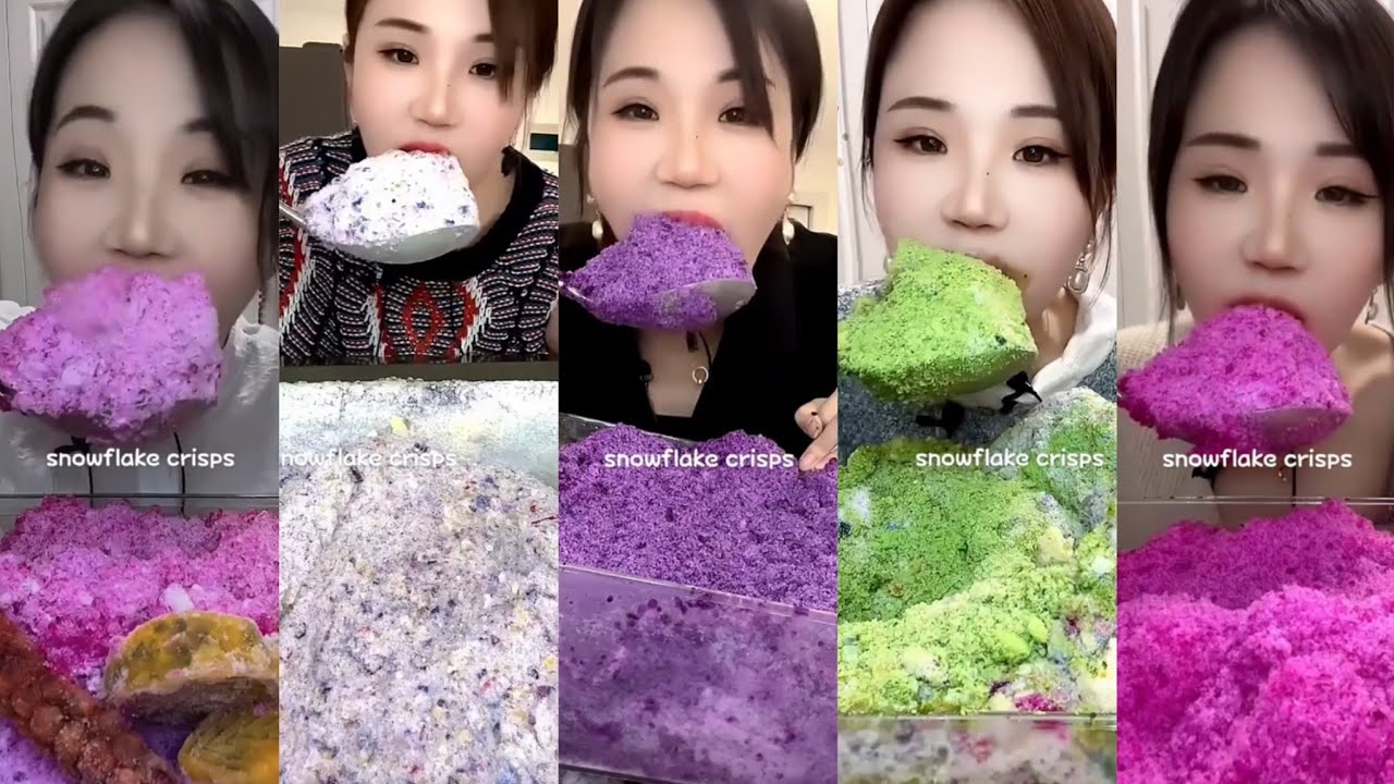 ASMR her squeaky powdery ICE EATING only bites part 2