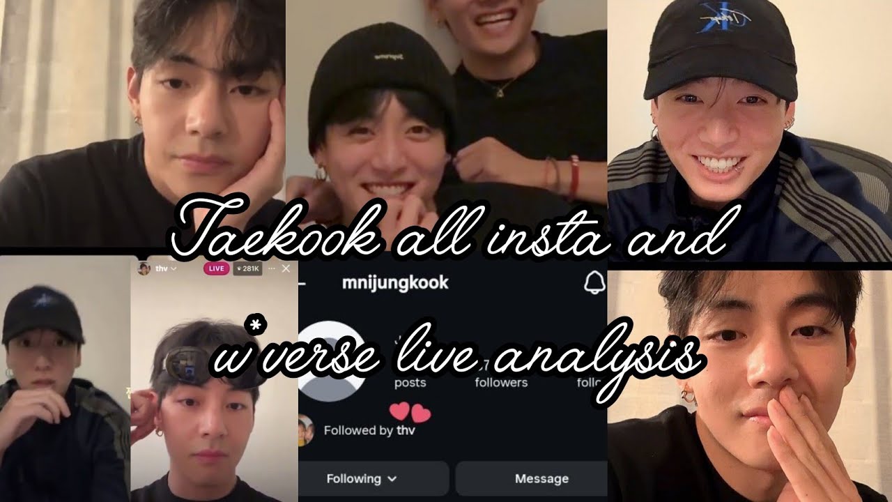 jk revealed his private ig just for tae and snoring next to tae. (Recent taekook live analysis)