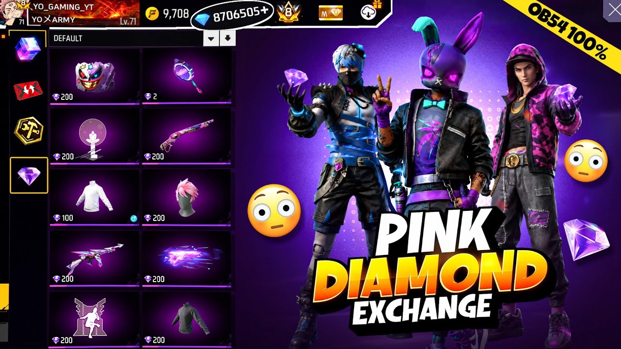 New Pink Diamond Exchange Store Update🤯| New Event Free Fire Bangladesh Server | Free Fire New Event