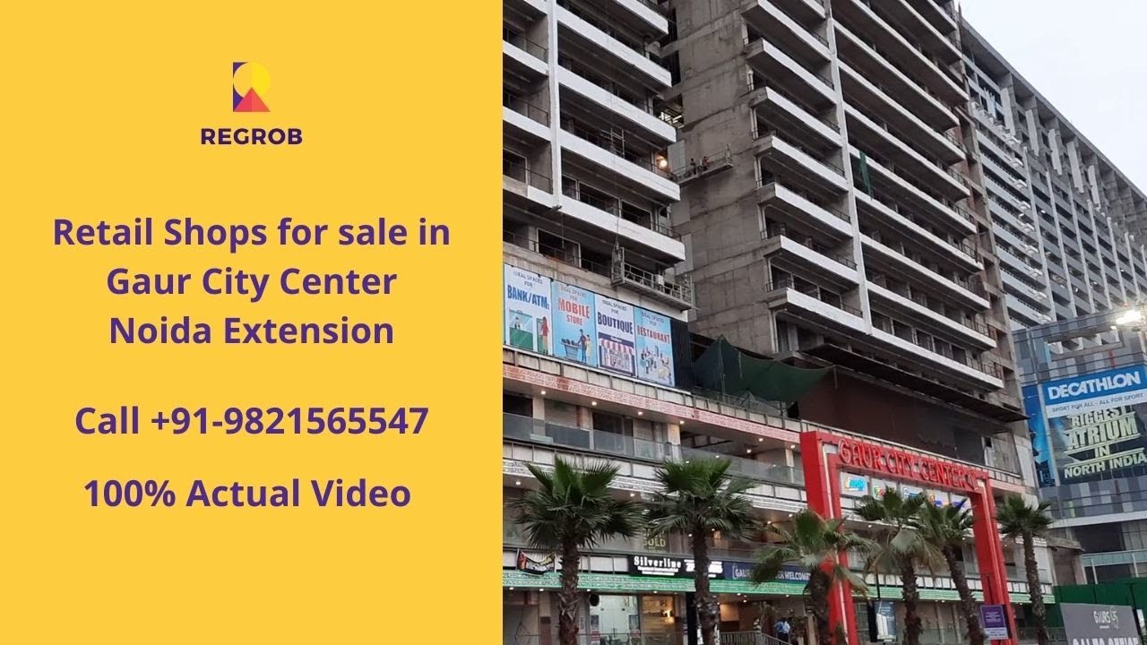 Retail Shops For Sale in Noida Extension |☎️7861008808 | Gaur City Center | 💰 35 lac onwards
