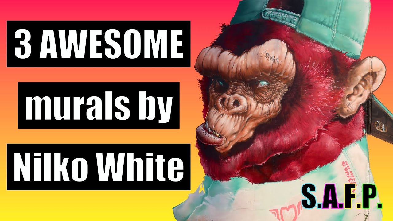 3 AWESOME murals by Nilko White