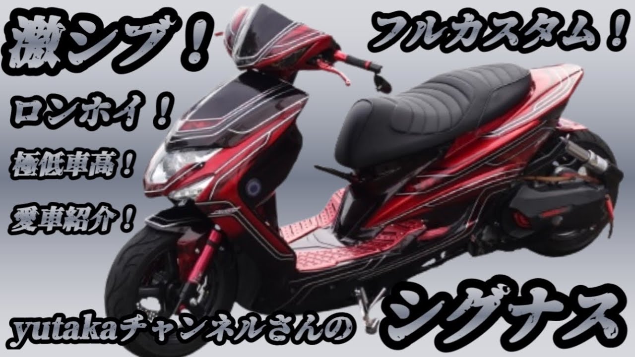 激シブ！【シグナス】【ロンホイ】【フルカスタム】愛車紹介！@yutaka_y1