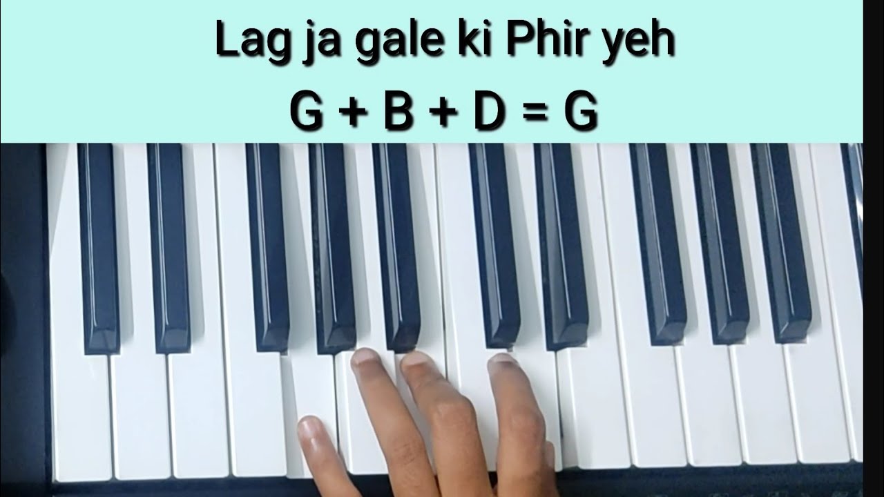 Lag Ja Gale Tutorial(Chords+Melody) | Woh Kaun Thi | Keyboard