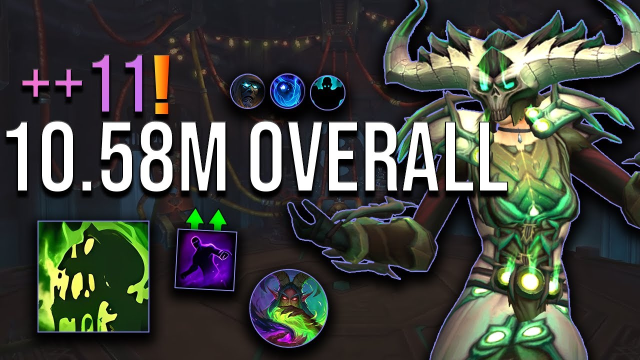 +11 Operation Floodgate Affliction Warlock 10.58M Overall M+ POV | 11.2 (S3 TWW)
