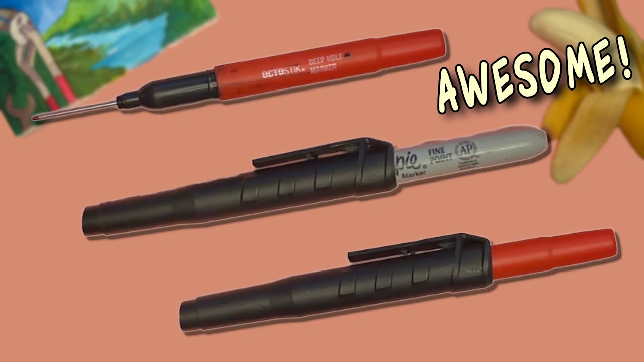 This Markers Lid is a Sharpie Holster! - OctoStik Ink Deep Hole Marker Review
