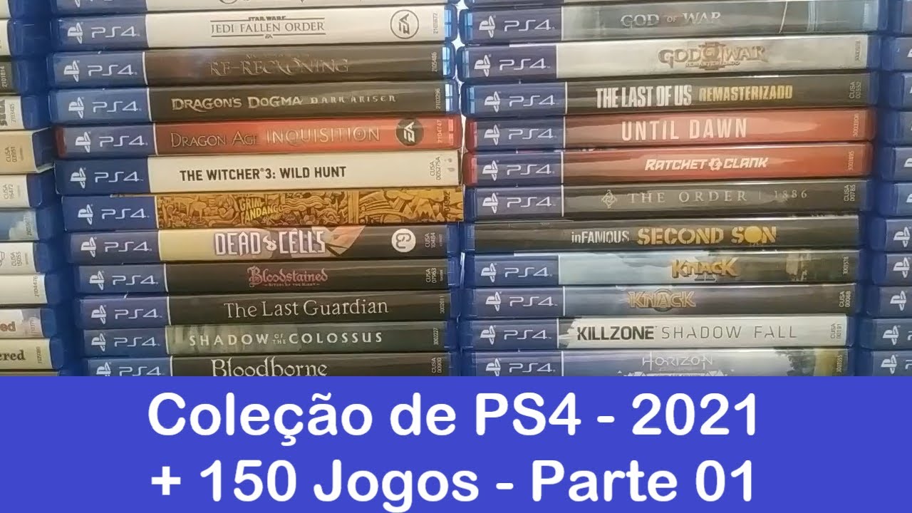 Coleção de Playstation 4 - PS4 2021 - 150 jogos Mídia Física - Parte 01/02