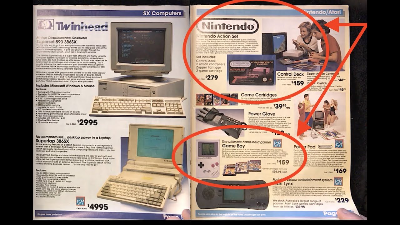 Retro Tech Catalogue - Nintendo Gameboy and Action Set