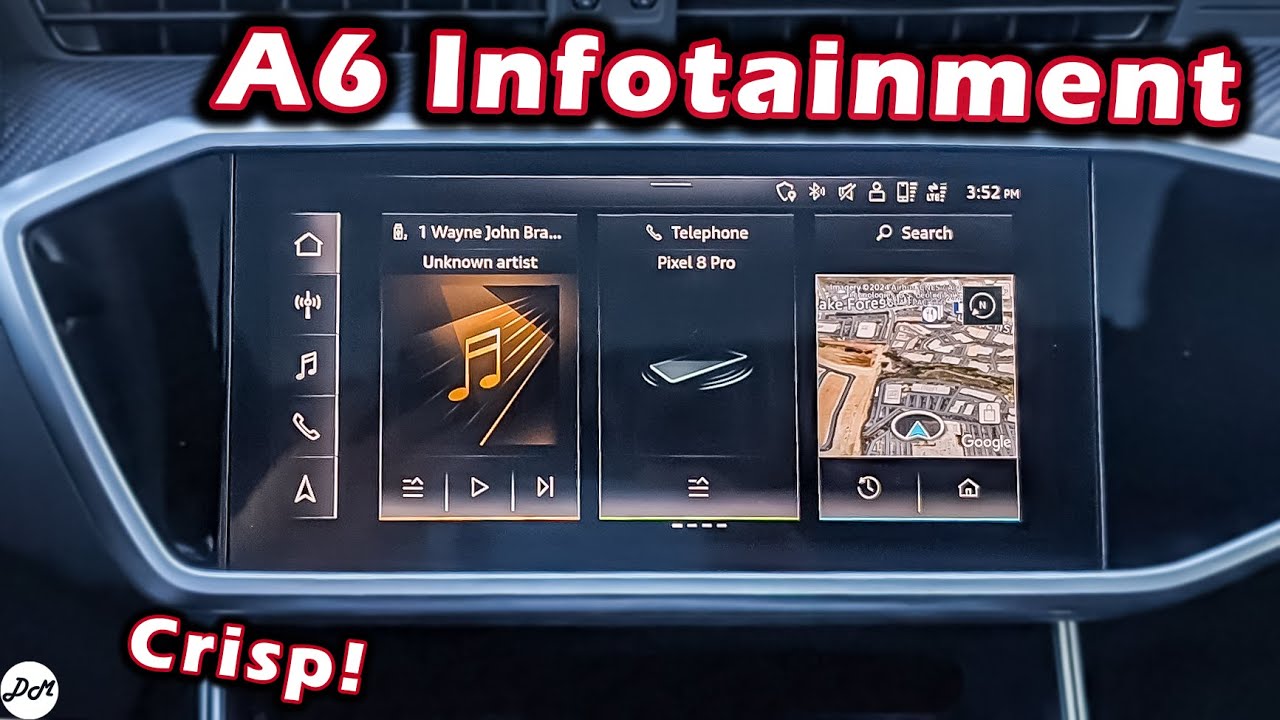 2023 Audi A6 &ndash; Infotainment Demo | How-to-Use Touchscreen, Apple CarPlay & Android Auto, Bluetooth