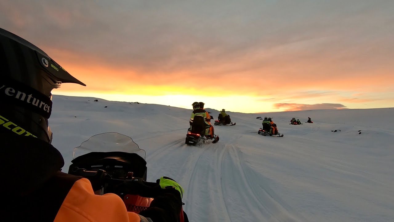 Langjokull Glacier Iceland: My first time on a snowmobile!