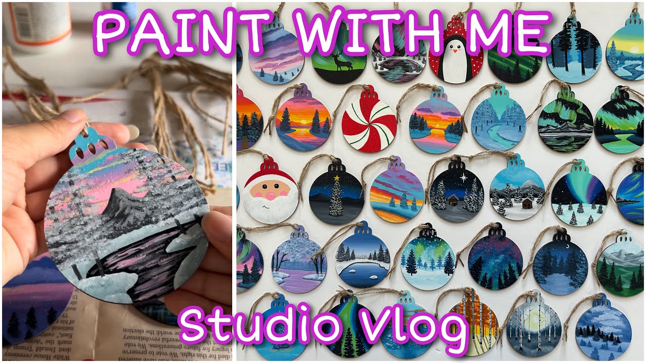RESTOCKING MY BESTSELLING PRODUCT 🎨 Painting 150 Wood Christmas Ornaments