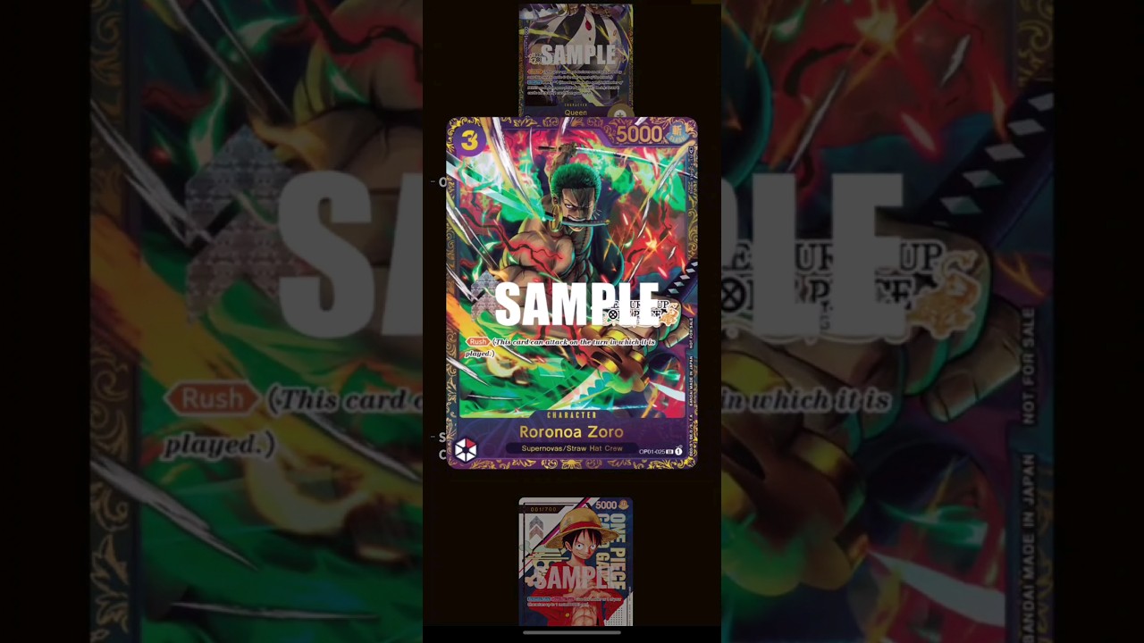 The new Treasure Cup cards! #anime #onepiece #onepiececardgame #shorts #zoro #luffy