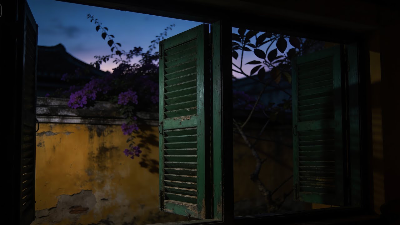 Rain Before Dawn Through Wooden Shutters | Deep Sleep Ambience (8 Hours)