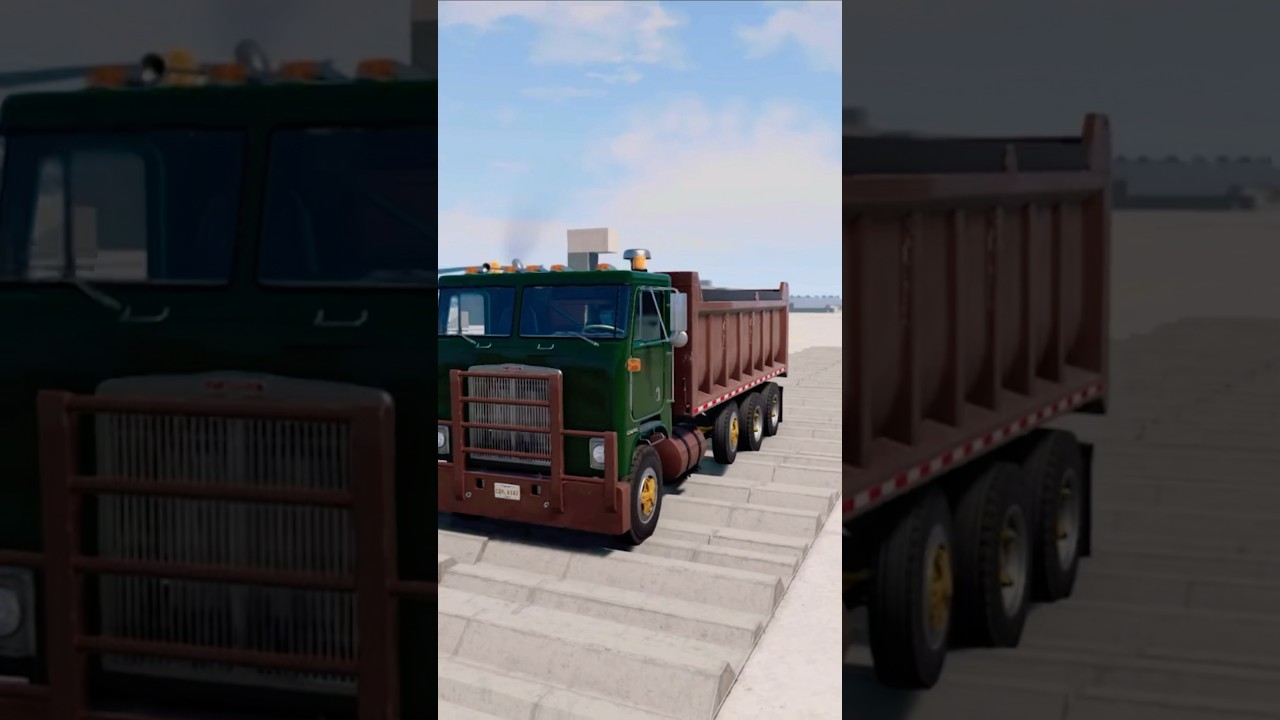 BeamNG Drive Dump Truck Suspension Test 3 