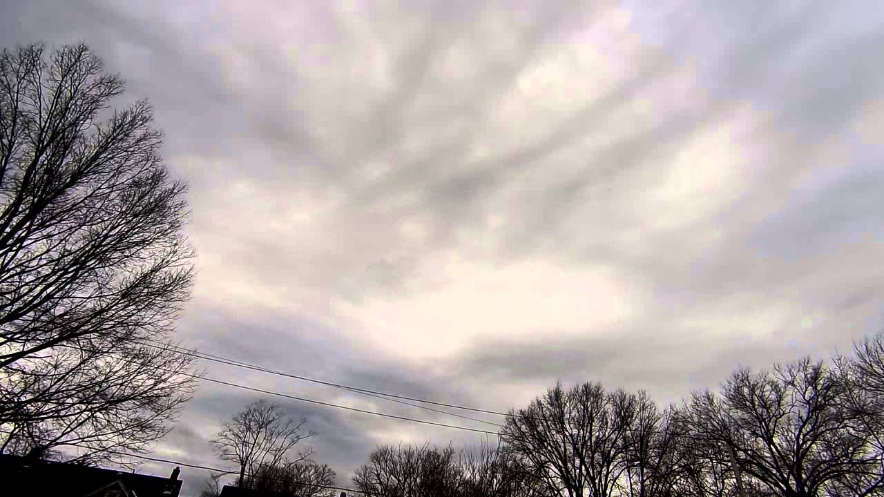 Classic wind shear over NE Ohio today. 