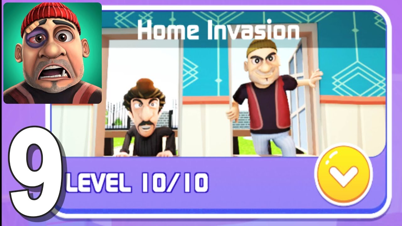 Save The House New Update Home Invasion All levels 1 - 10 All wins