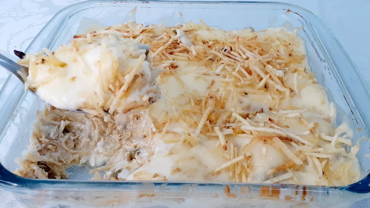 FRANGO DESFIADO COM REQUEIJÃO MUITO CREMOSO