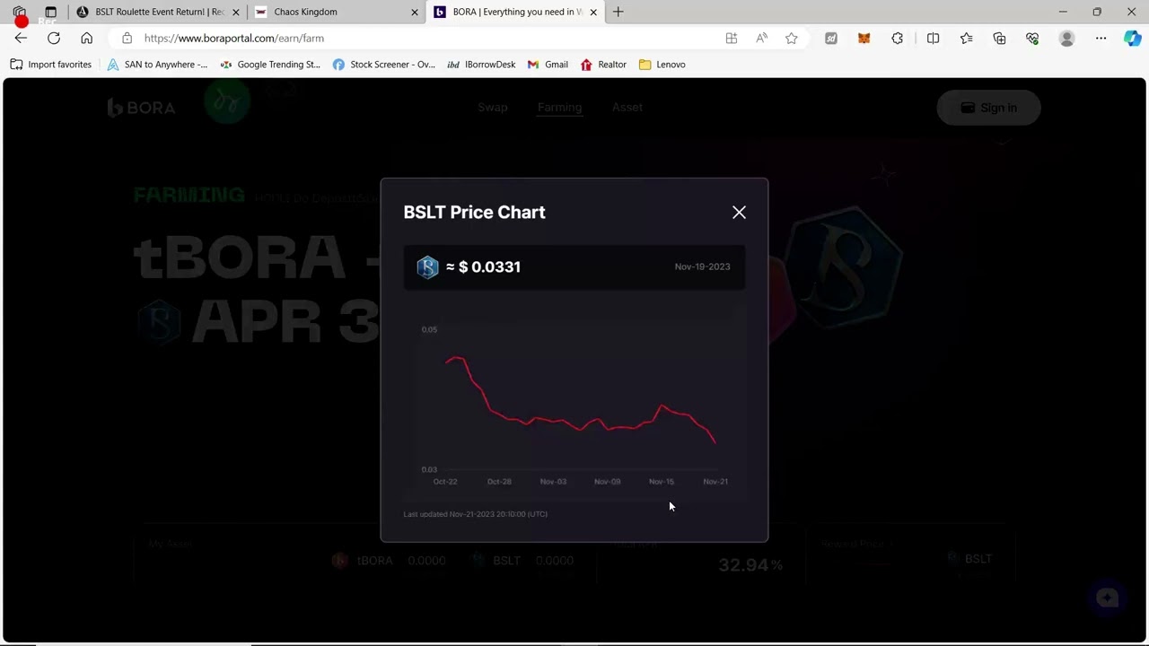 Archeworld BSLT blue salt token price update! 11/21/23 ITS NOT GOOD mmorpg p2e web3