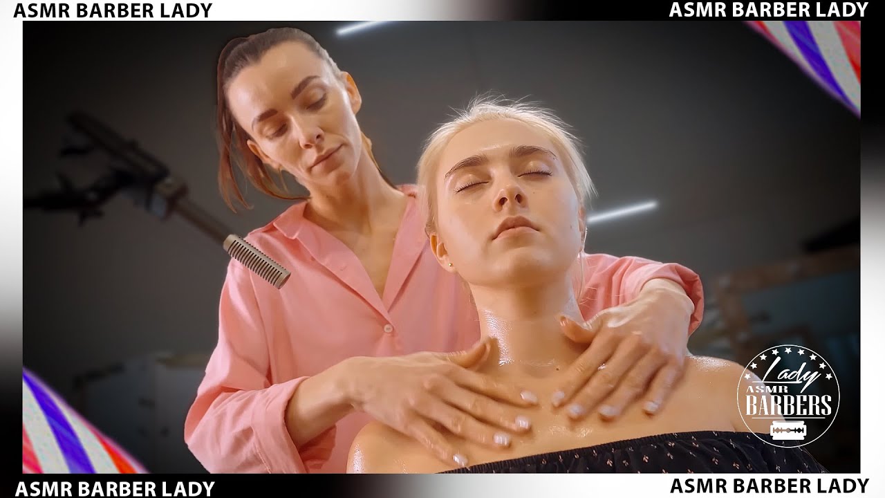 💈 ASMR-массаж шеи и плеч от парикмахерши Адель