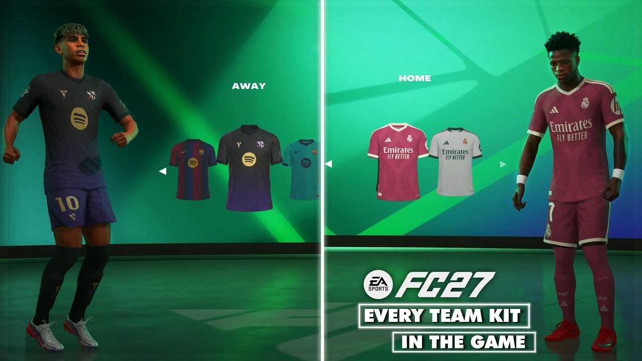 EA SPORTS FC 27: Every Team Kit & Rating In The Game