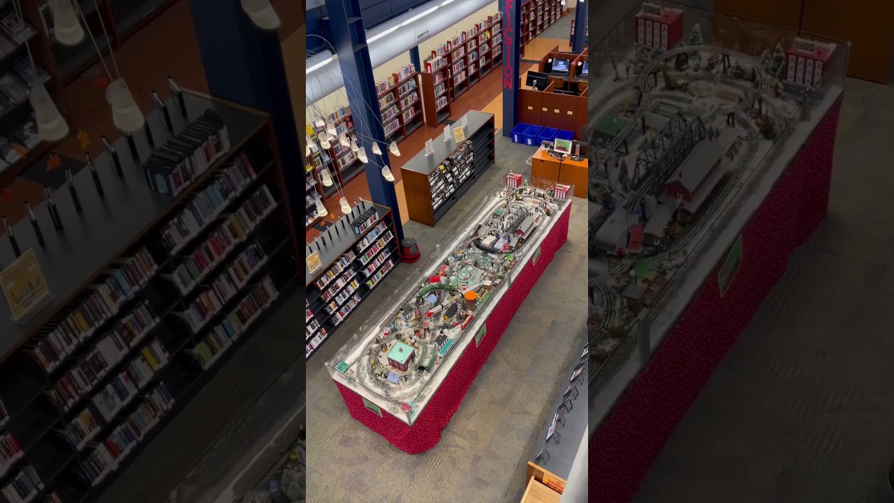 Still time to check out the holiday train display at the Ocean City Library! #trains #ocmd