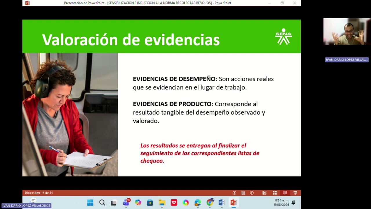 Sensibilización e inducción a la norma 280201245 Recolectar residuos sólidos