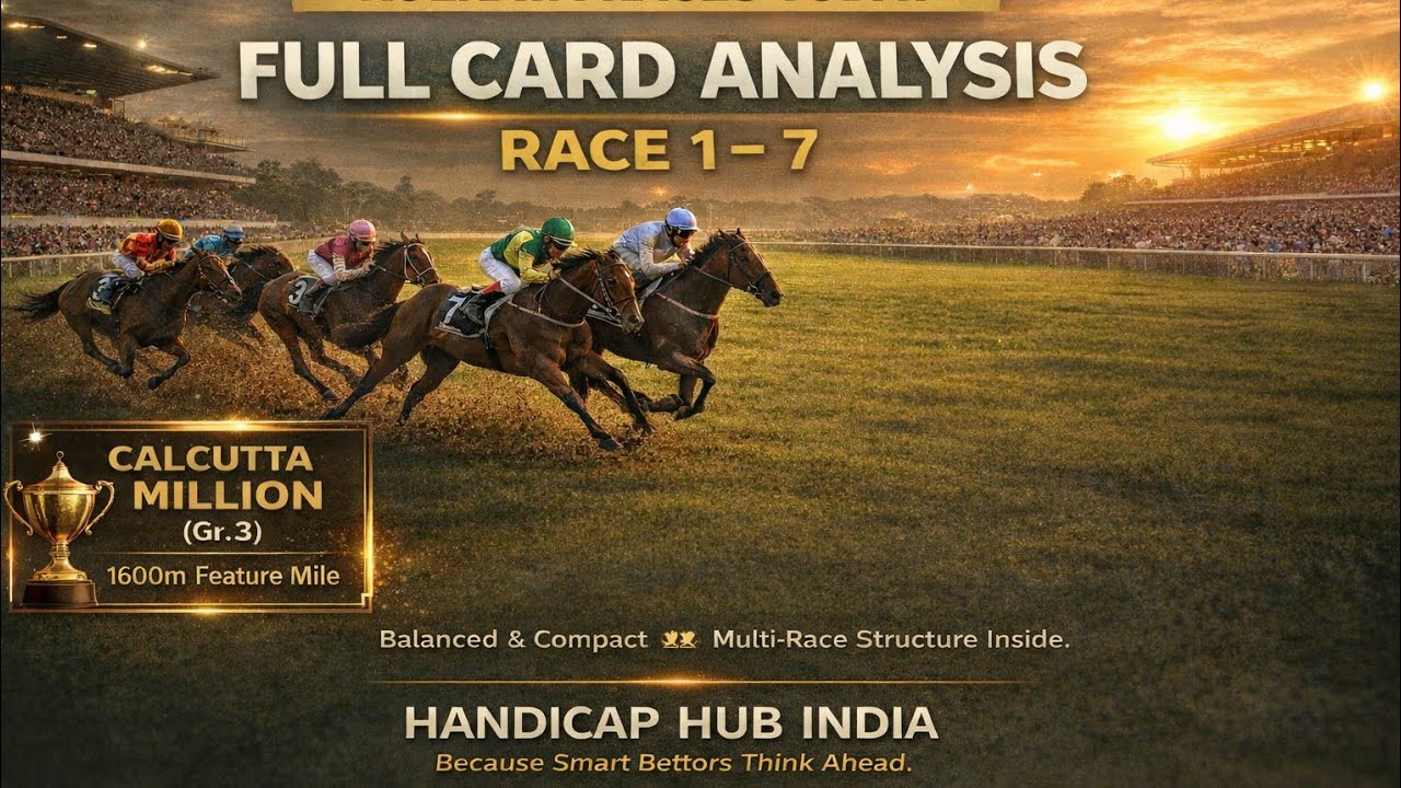 Kolkata Races Full Card Analysis | Race 1&ndash;7 Preview | Day&rsquo;s Best | Calcutta Million (Gr.3)