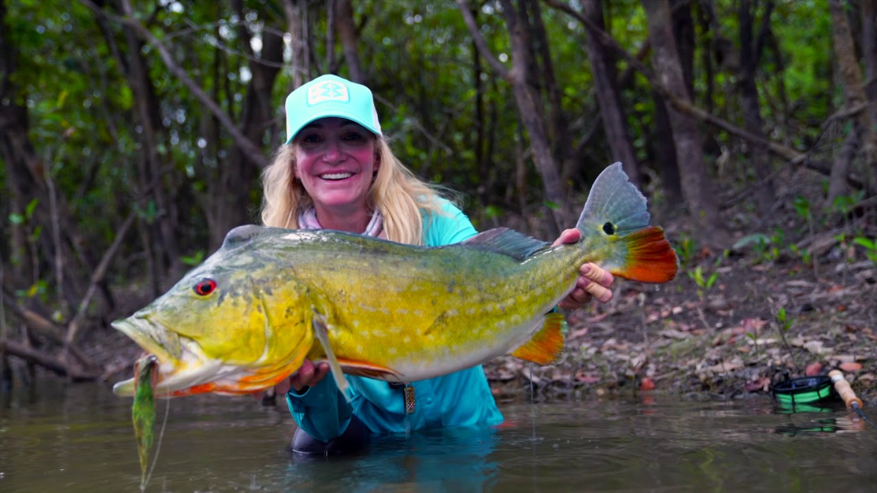 Fly Fishing for Gigantic Peacock Bass in Colombia