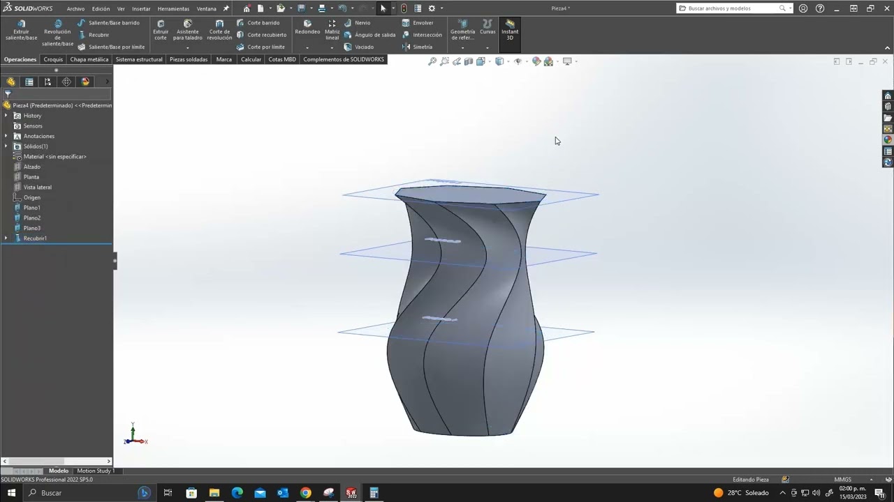 Vaciado en SolidWorks