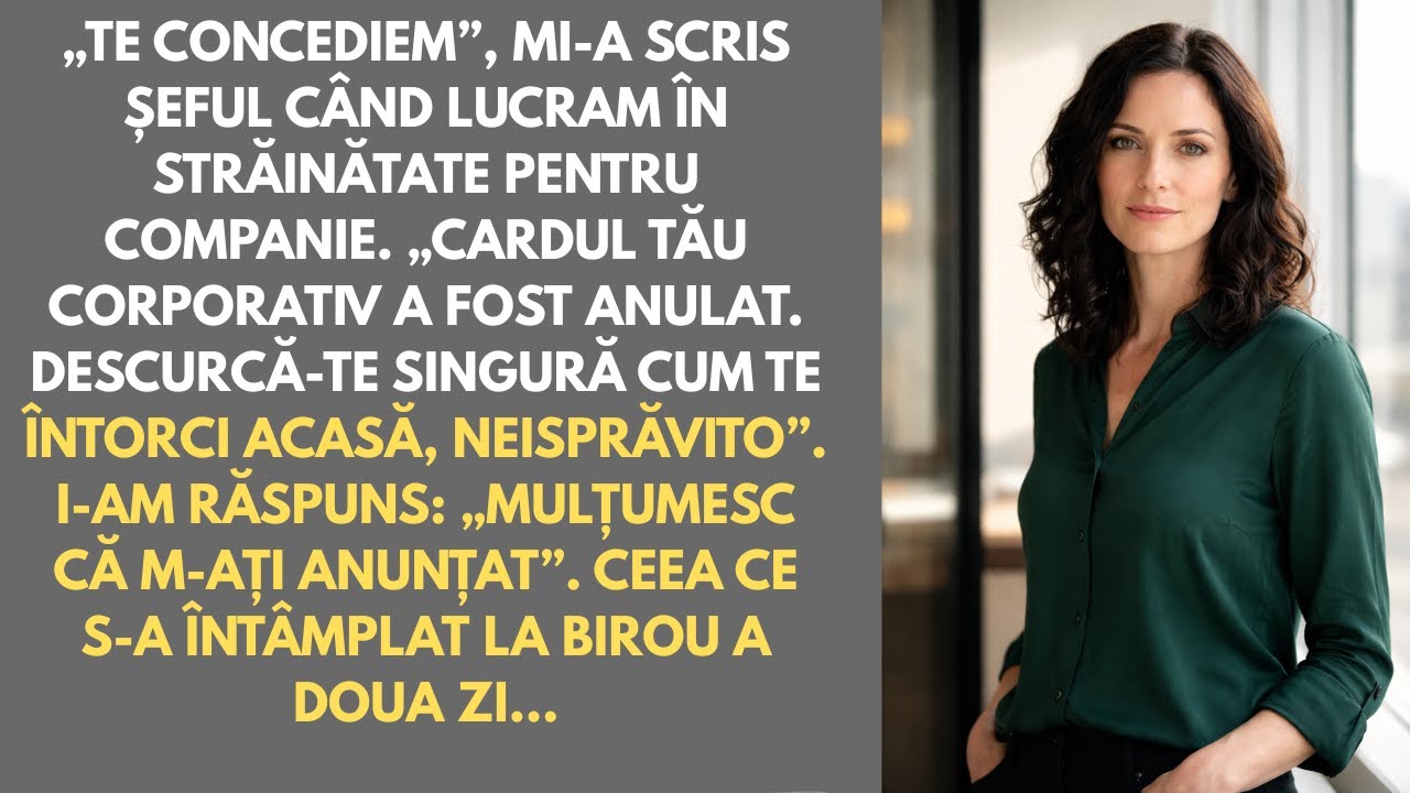 M-au lăsat blocat la graniță — cardul corporativ a încetat să mai funcționeze.