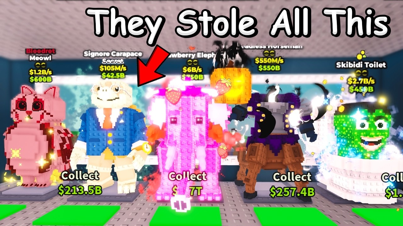 Я совершил набег на частные серверы богатых мошенников в Roblox, украв мозги.