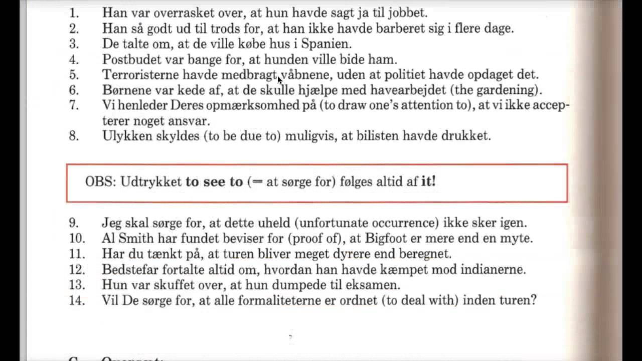 Pr&aelig;positioner+infinitiv del 1