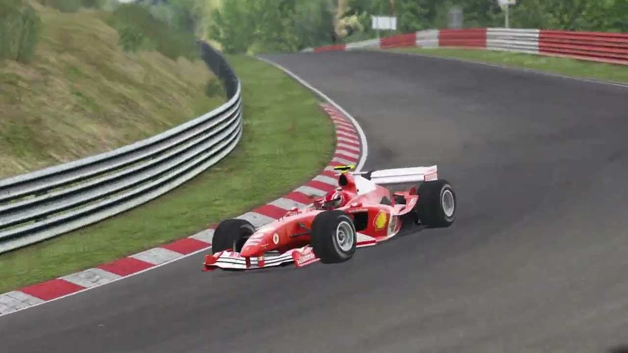 Tourist driving at Nordschliefe (Ferrari F2004)