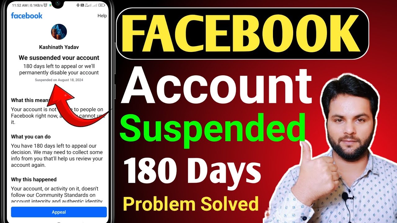 Facebook Account suspended 180 days | how to recover suspended Facebook account | Facebook profile