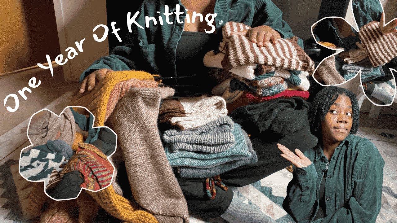 Learned How To Knit 1 Year Ago!!! | Knitting Recap Ep.1