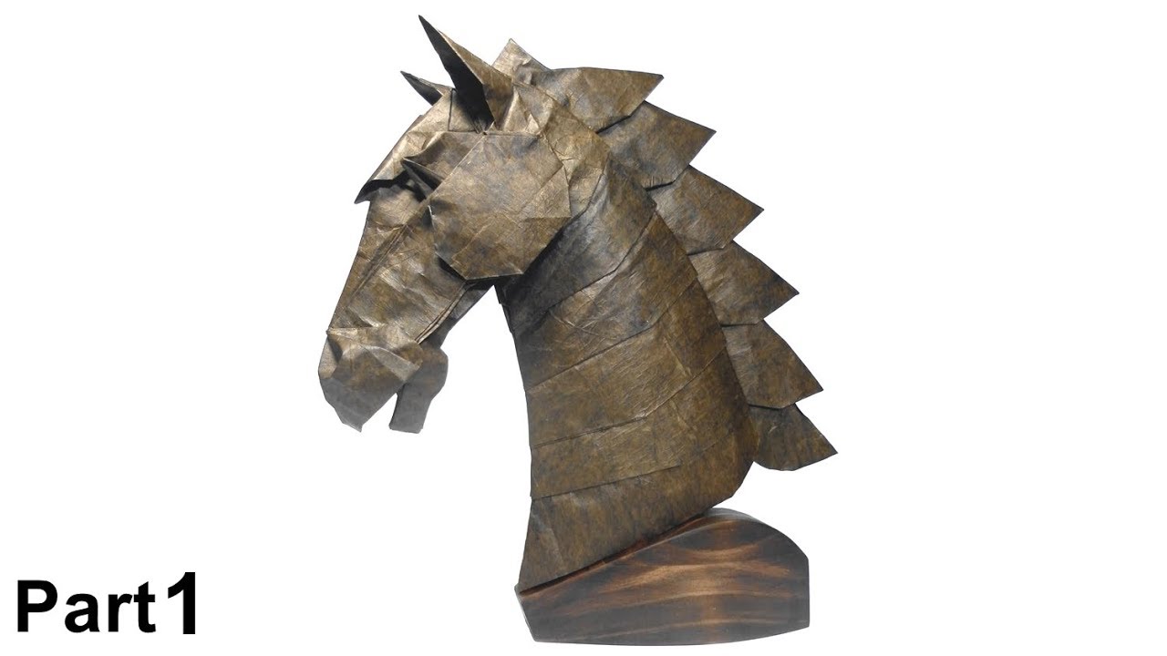 Origami Horse head (Eric Joisel) part 1