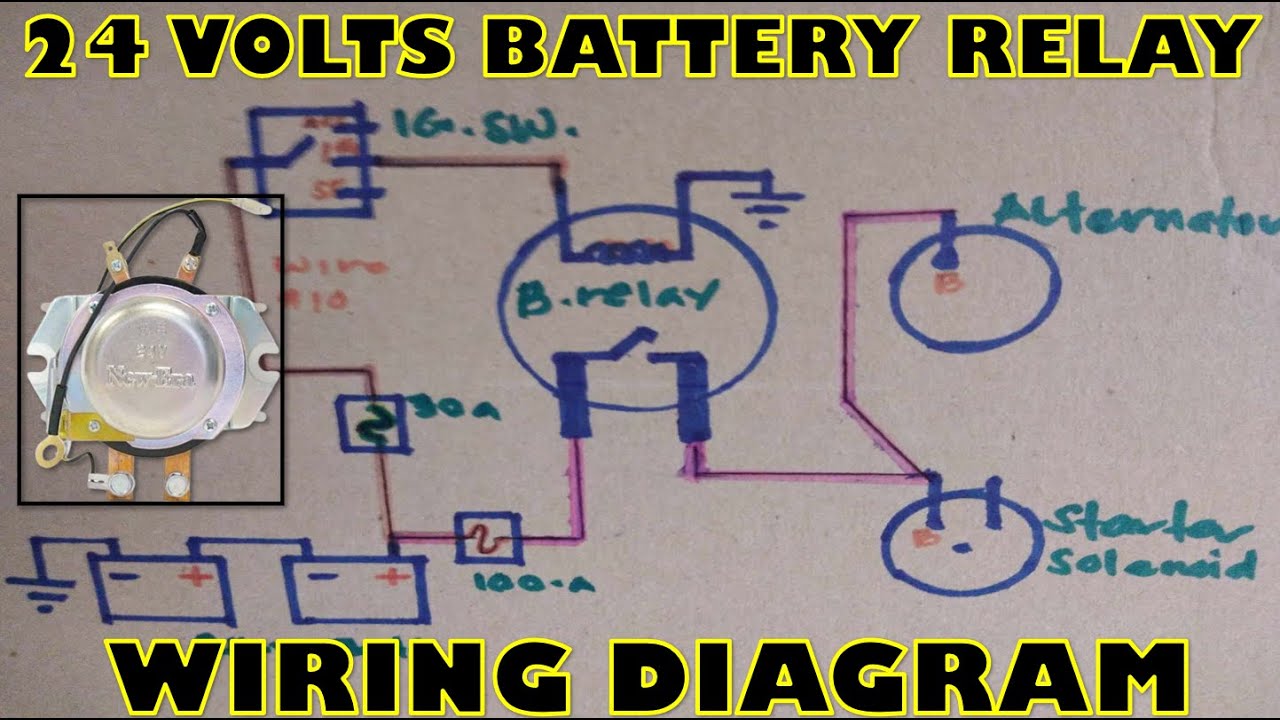 24 VOLTS BATTERY RELAY WIRING DIAGRAM