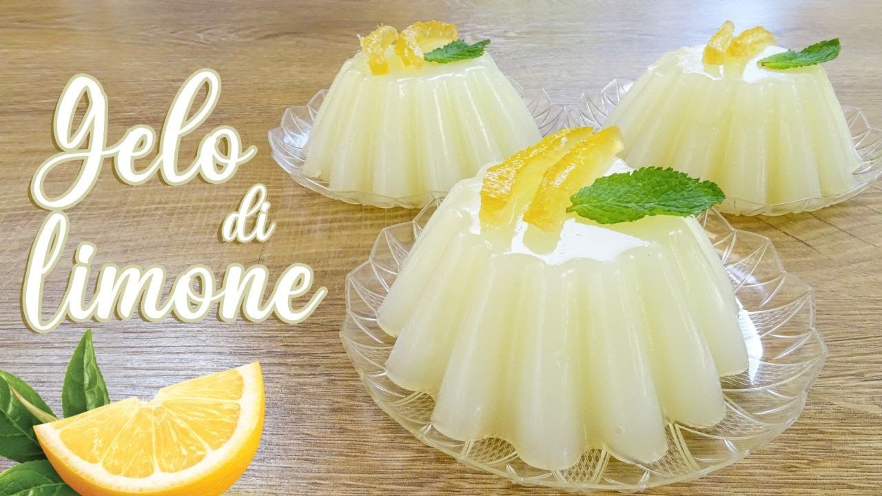 GELO DI LIMONE SICILIANO - DESSERT FACILE, RINFRESCANTE E LEGGERO DOPO PASTO! 😍