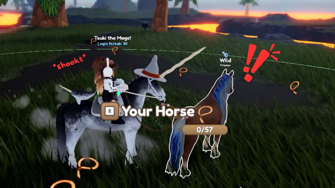Я поймал фризскую лошадь IUH + Предыстория | Острова Дикой Лошади 🐎