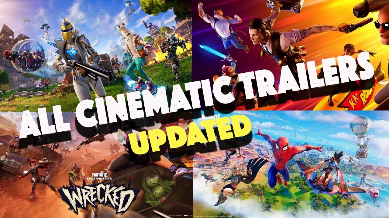 🔥 ALL FORTNITE CINEMATIC TRAILERS CHAPTER 1-5 *UPDATED* 🔥 HD QUALITY