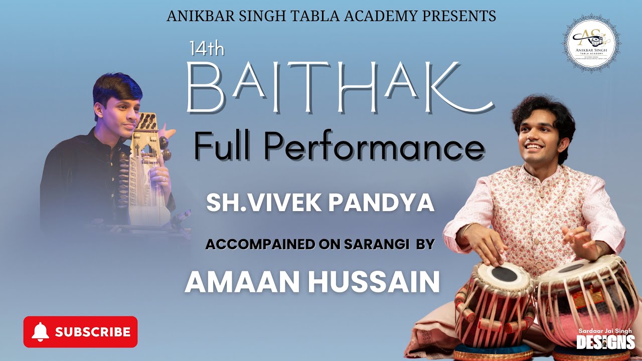 TABLA SOLO | SHRI VIVEK PANDYA | LEHRA | AMAAN HUSSAIN | BAITHAK