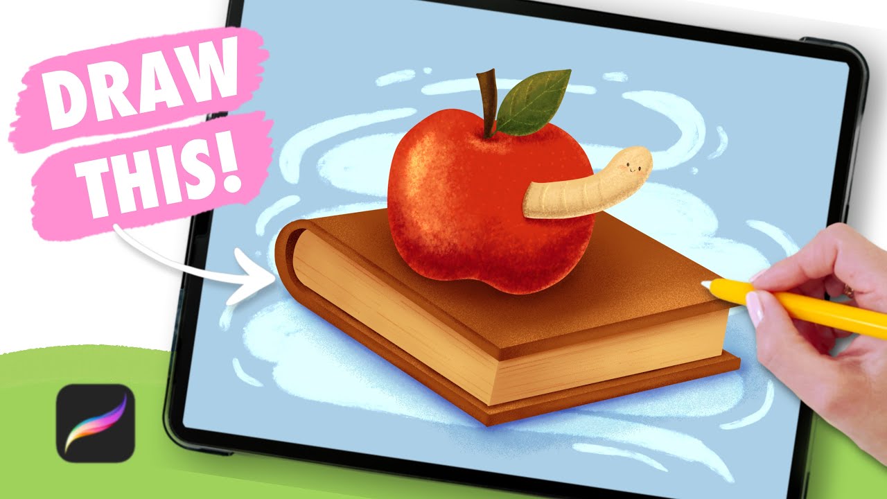 How to Draw Digital Art for Beginners - EASY Procreate Drawing step by step