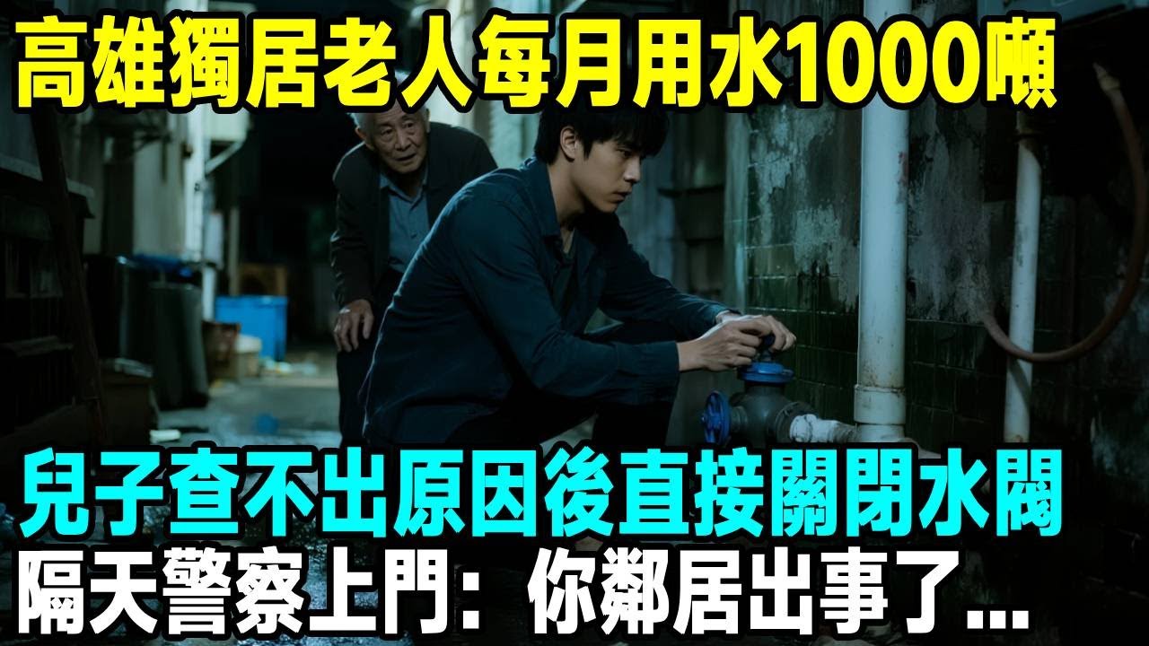 高雄獨居老人每月用水1000噸，兒子查不出原因後直接關閉水閥，隔天警察上門：你鄰居出事了...「茶桌老故事」