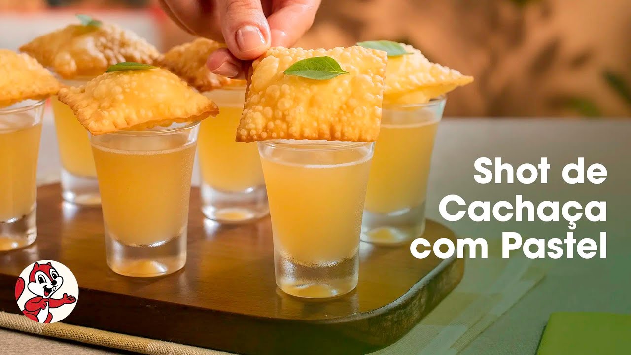 Shot de cachaça com pastel: fácil e delicioso